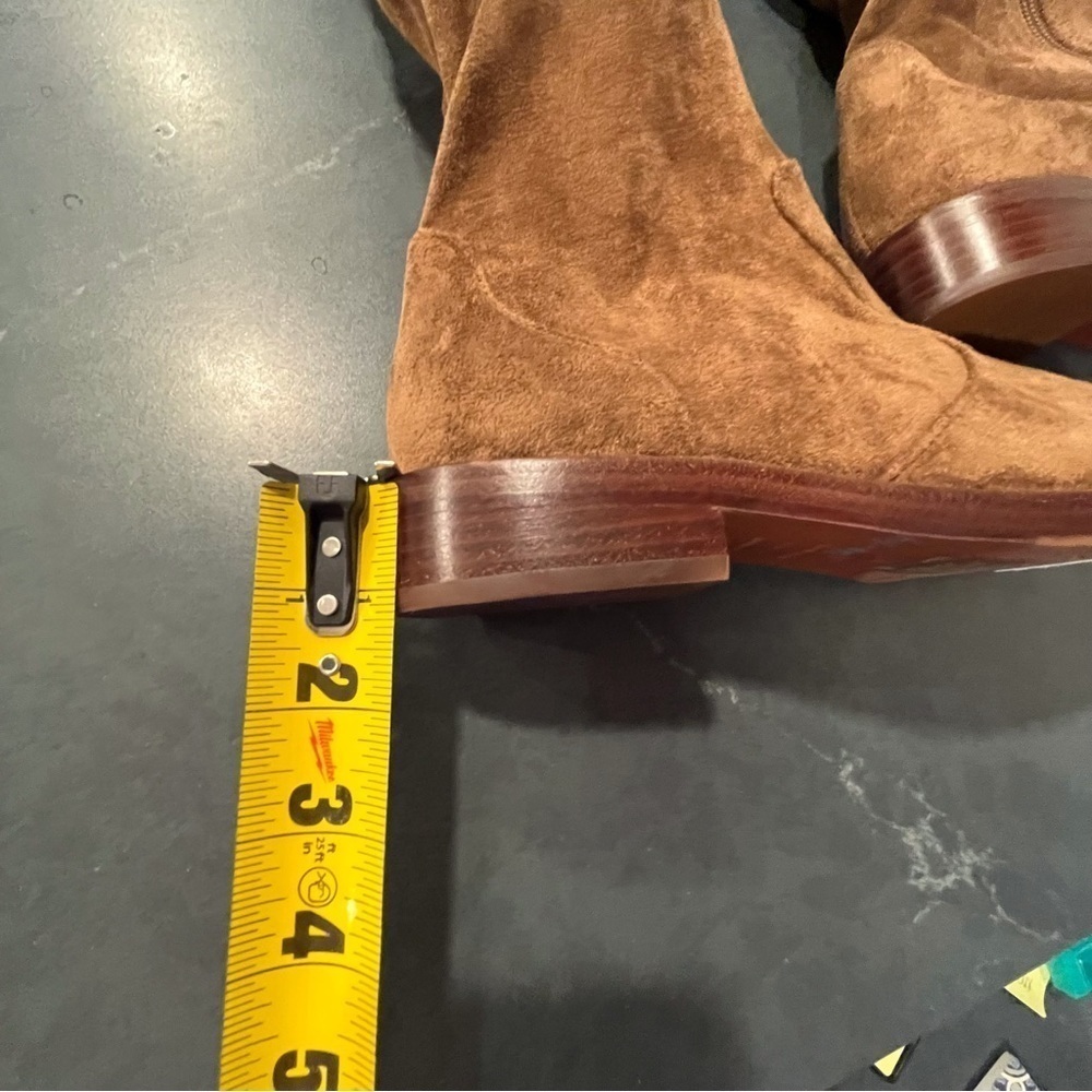 NWT Antonio Melani sz 6 Aleenna brown microsuede OTK boots - Picture 13 of 16